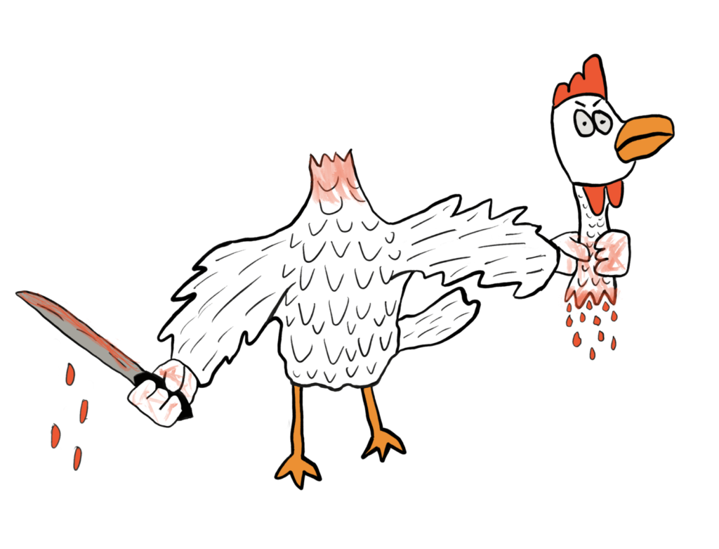 SuupKitchin and NoKomplaints Artist Collaboration Don't Cluck With Me Indie Graphic House